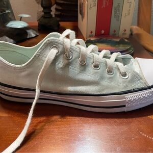 Converse light blue low top women’s sneaker